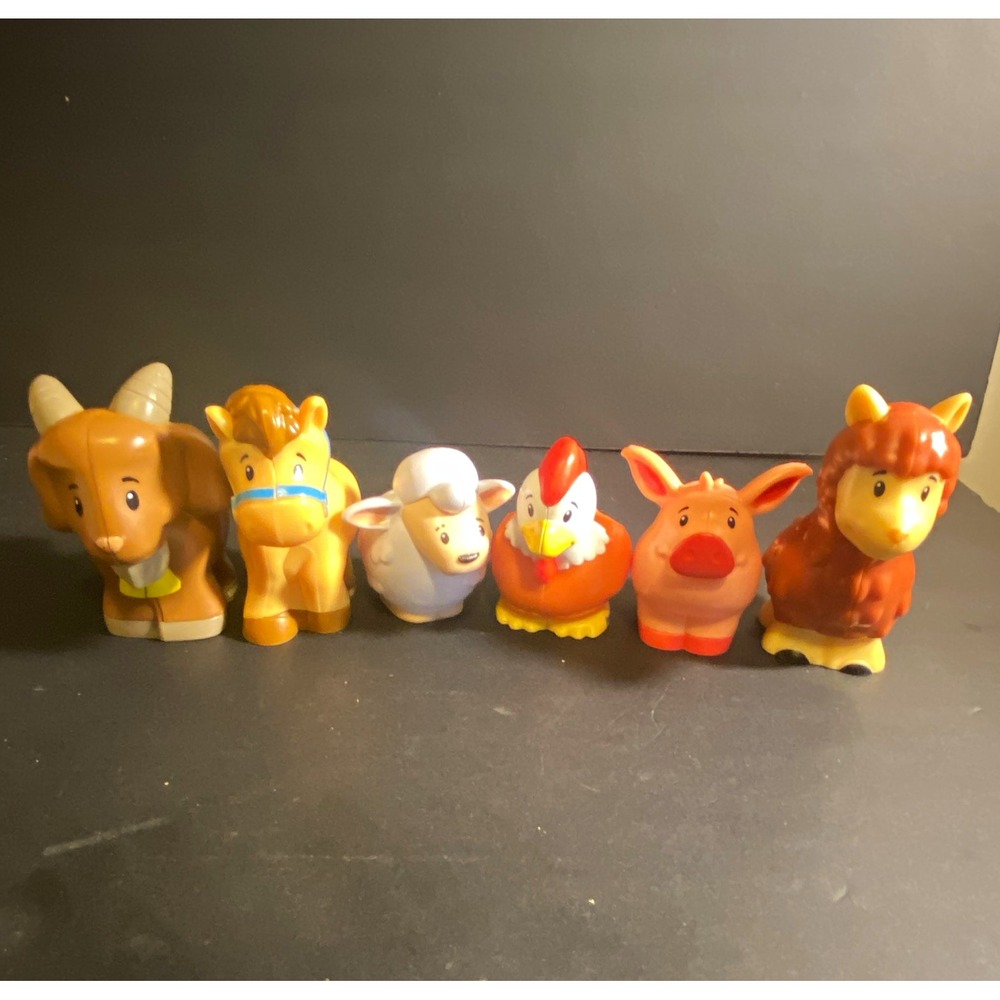 Fisher-Price Little People Farm Animals Figure Lot - 8 pcs, Ages 1-5